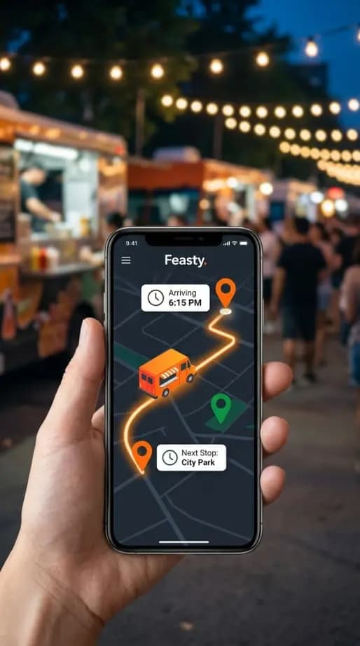 Live food truck tracking